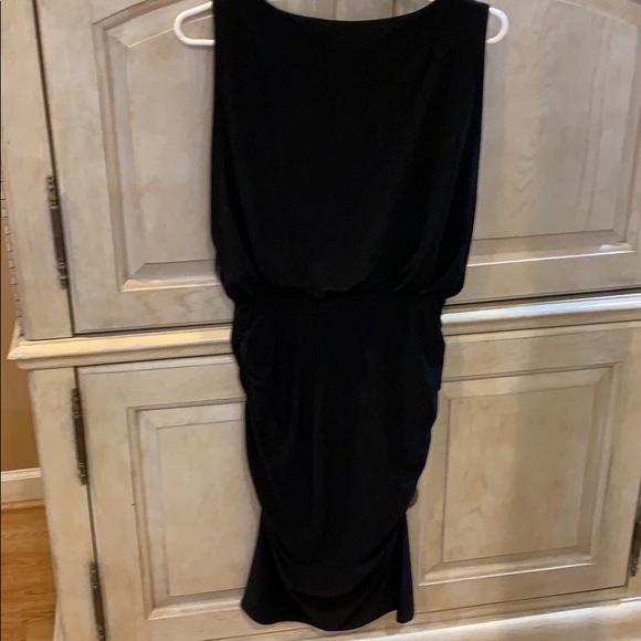 Roz & Ali black scoop neck midi party cocktail dress, 6 - Picture 4 of 4